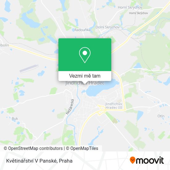 Květinářství V Panské mapa