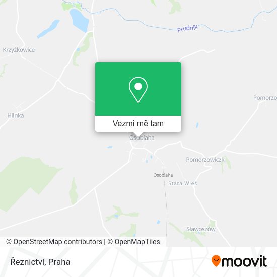 Řeznictví mapa