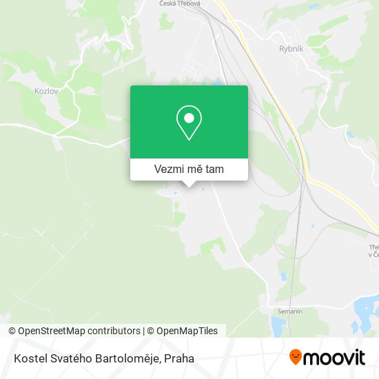 Kostel Svatého Bartoloměje mapa