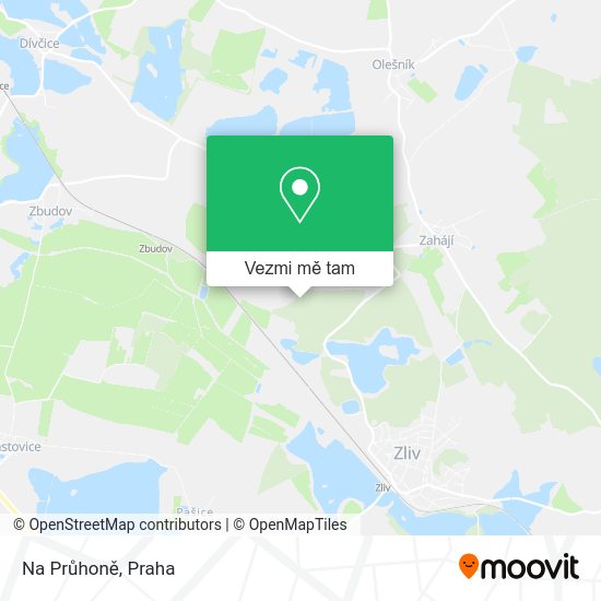 Na Průhoně mapa