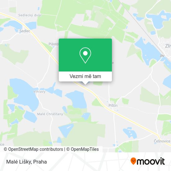 Malé Lišky mapa