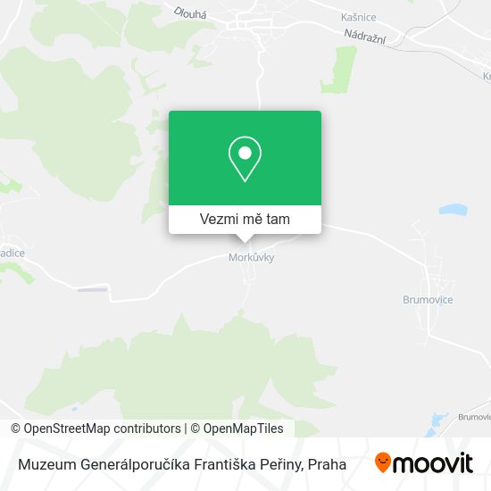 Muzeum Generálporučíka Františka Peřiny mapa
