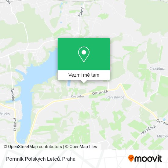 Pomník Polských Letců mapa