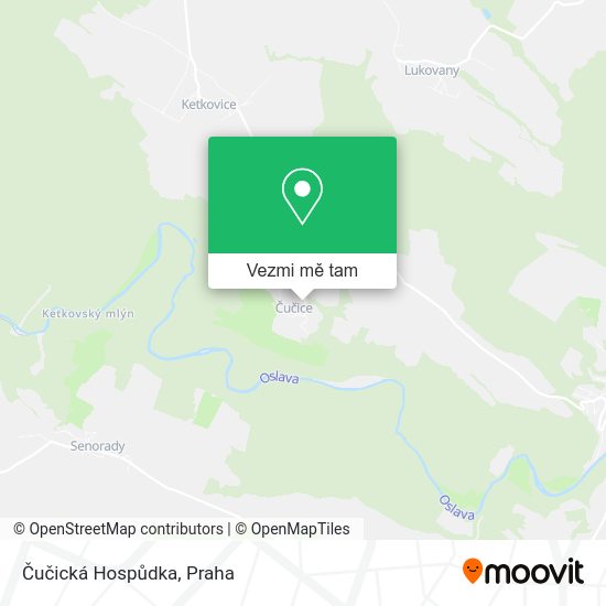Čučická Hospůdka mapa