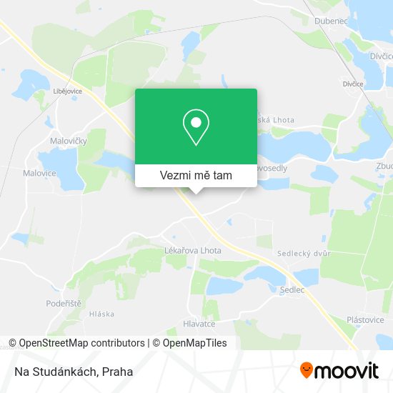 Na Studánkách mapa