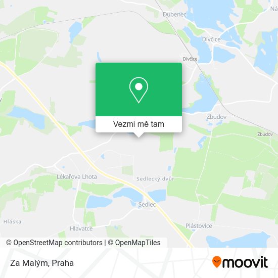 Za Malým mapa
