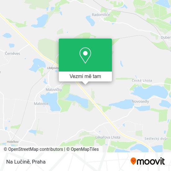 Na Lučině mapa