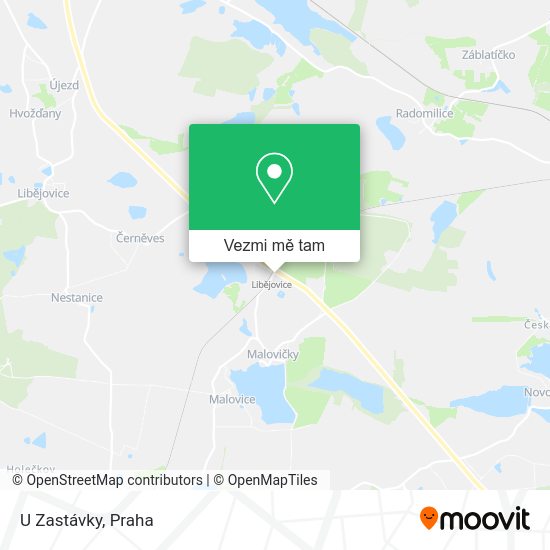 U Zastávky mapa