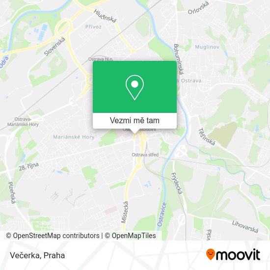 Večerka mapa