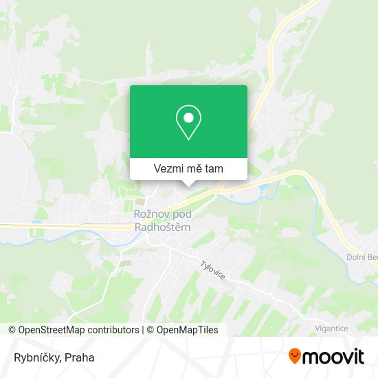 Rybníčky mapa