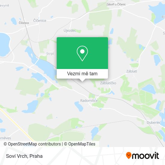 Soví Vrch mapa