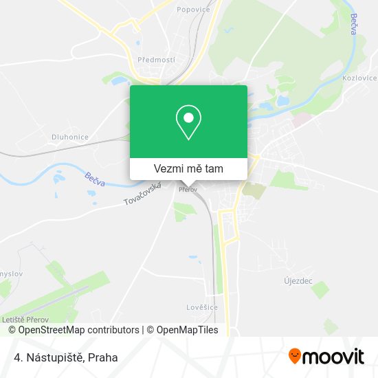 4. Nástupiště mapa