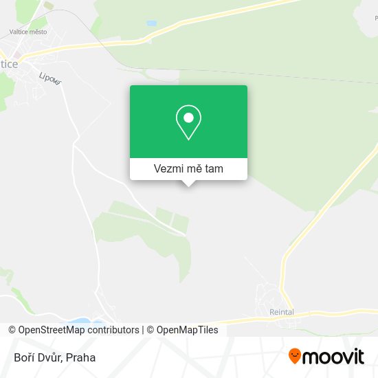 Boří Dvůr mapa