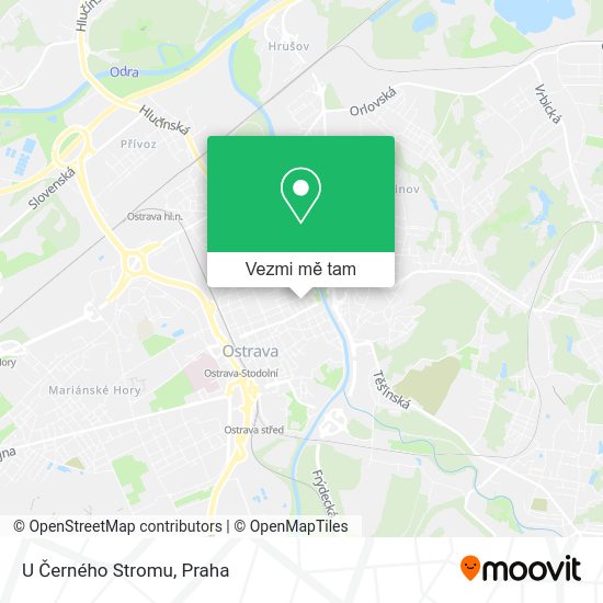 U Černého Stromu mapa