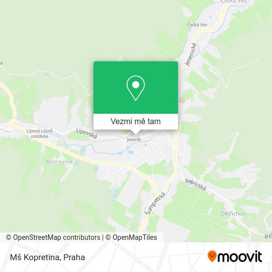 Mš Kopretina mapa