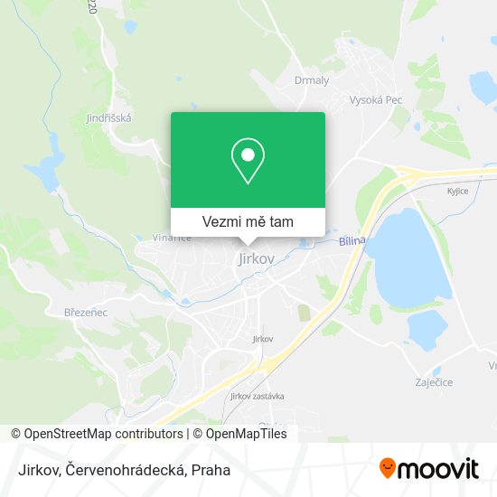 Jirkov, Červenohrádecká mapa