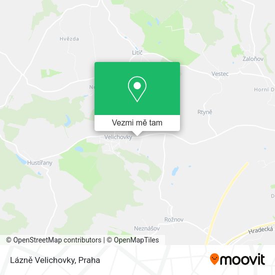 Lázně Velichovky mapa