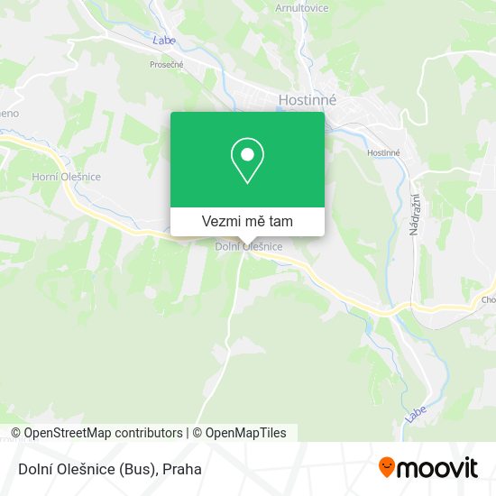 Dolní Olešnice (Bus) mapa