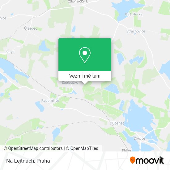 Na Lejtnách mapa