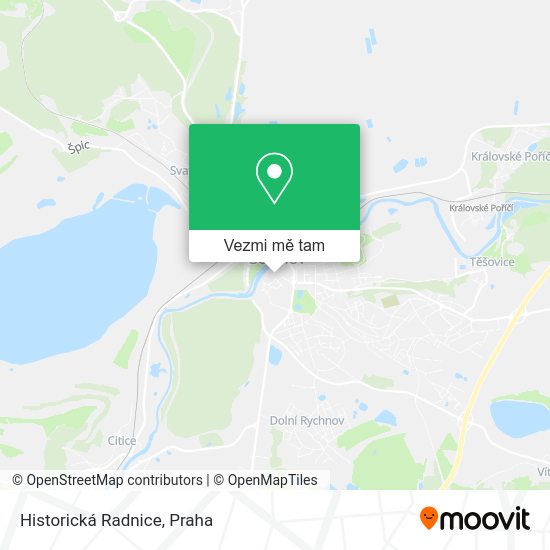 Historická Radnice mapa