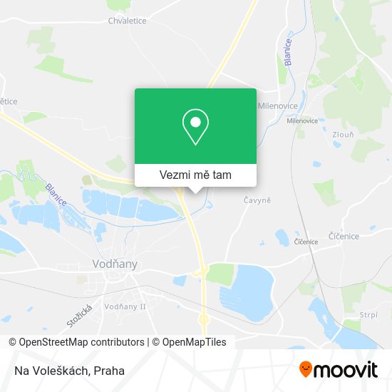 Na Voleškách mapa