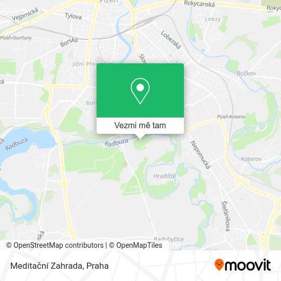 Meditační Zahrada mapa