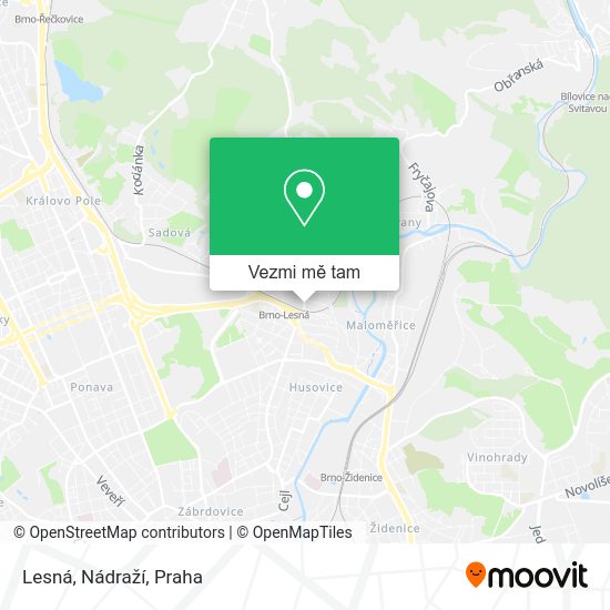 Lesná, Nádraží mapa