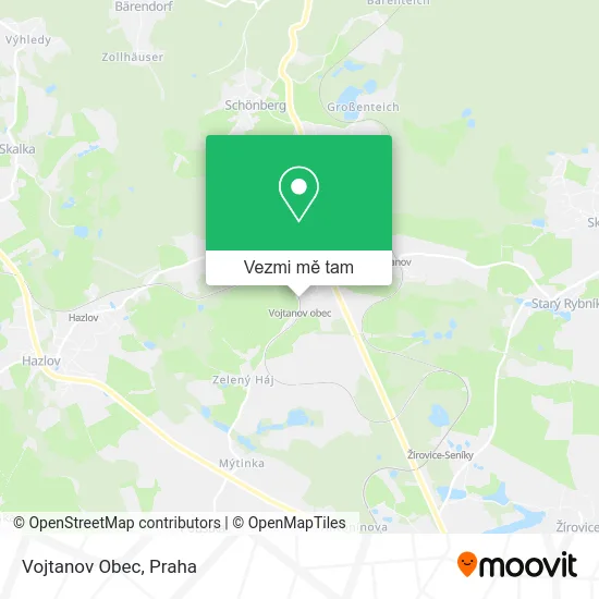 Vojtanov Obec mapa