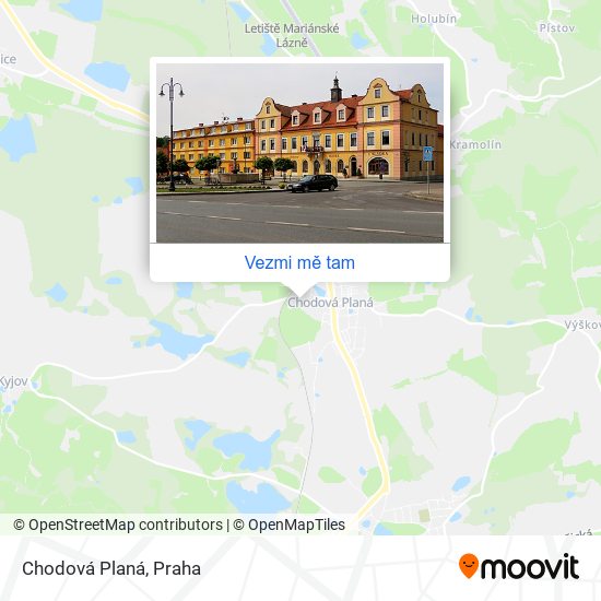 Chodová Planá mapa