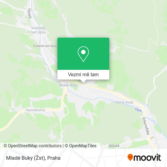 Mladé Buky (Žst) mapa