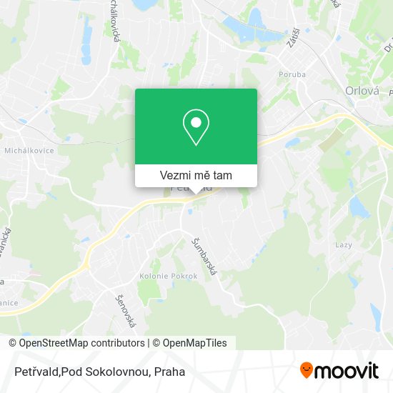 Petřvald,Pod Sokolovnou mapa