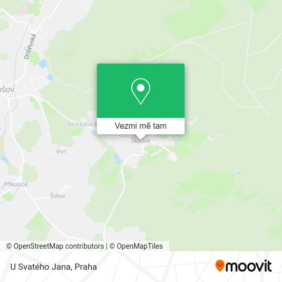 U Svatého Jana mapa