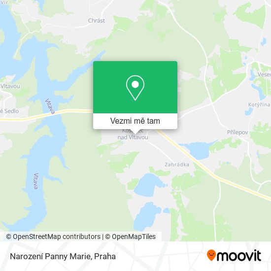 Narození Panny Marie mapa