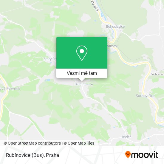 Rubínovice (Bus) mapa