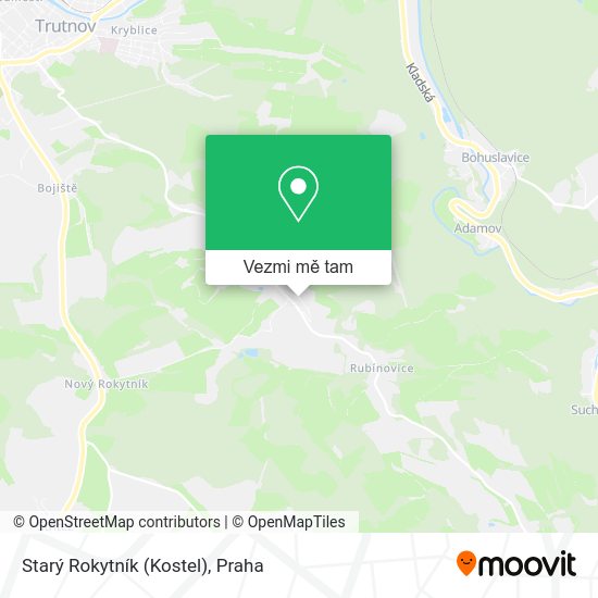 Starý Rokytník (Kostel) mapa