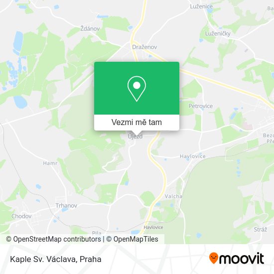 Kaple Sv. Václava mapa