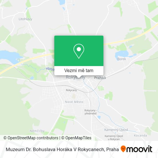 Muzeum Dr. Bohuslava Horáka V Rokycanech mapa