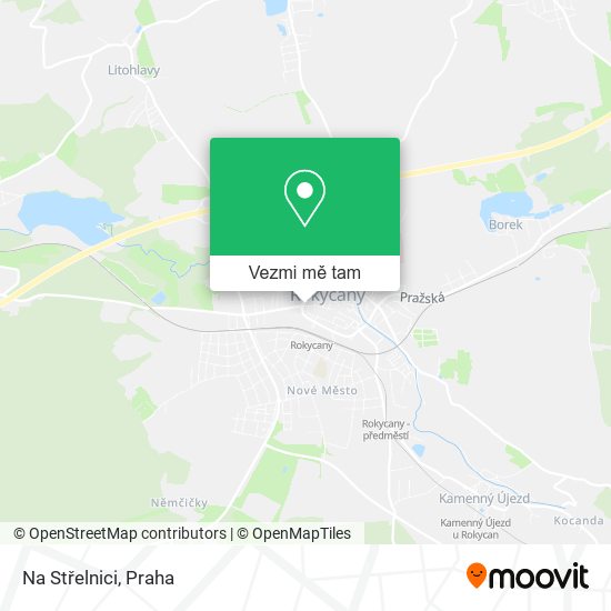 Na Střelnici mapa