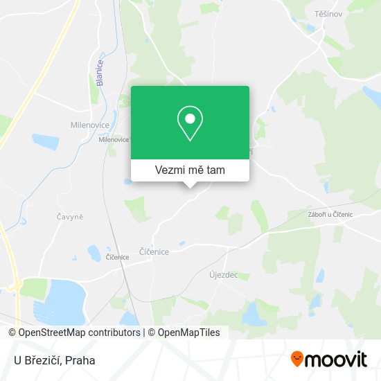 U Březičí mapa