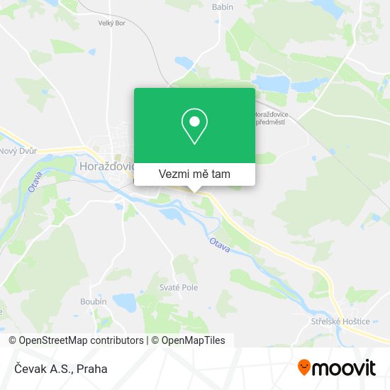 Čevak A.S. mapa