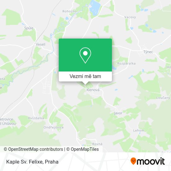 Kaple Sv. Felixe mapa