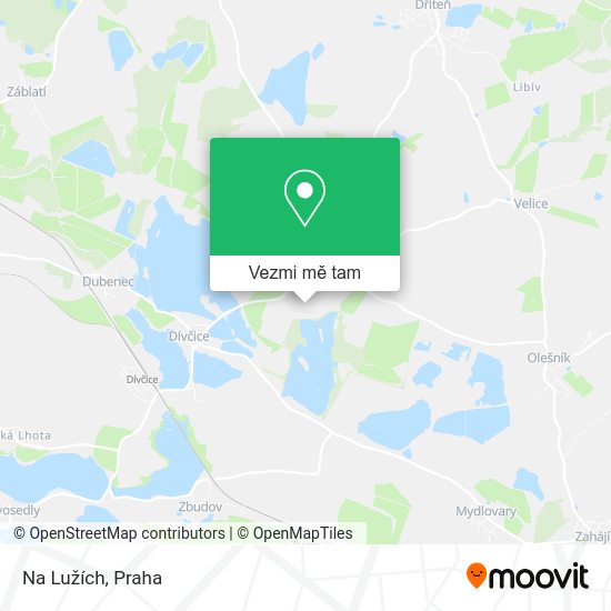 Na Lužích mapa