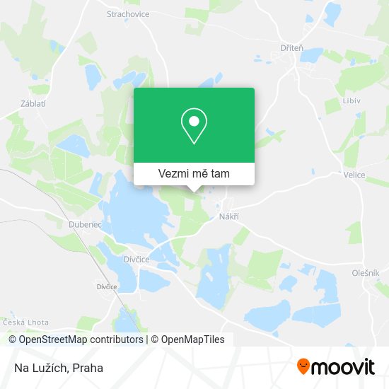 Na Lužích mapa