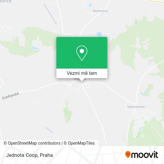 Jednota Coop mapa