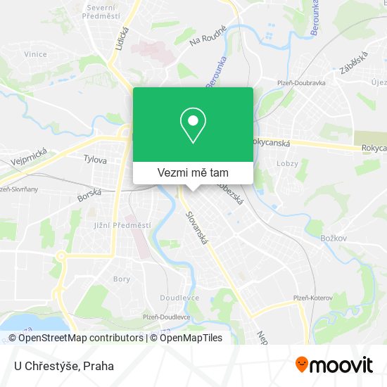 U Chřestýše mapa