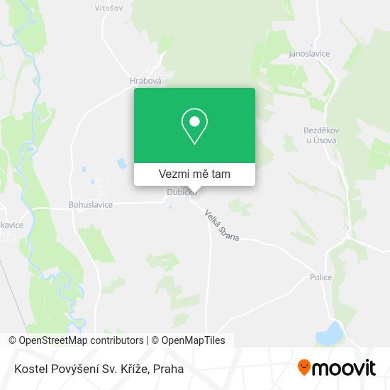 Kostel Povýšení Sv. Kříže mapa
