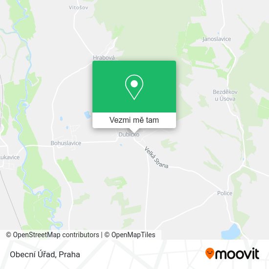 Obecní Úřad mapa