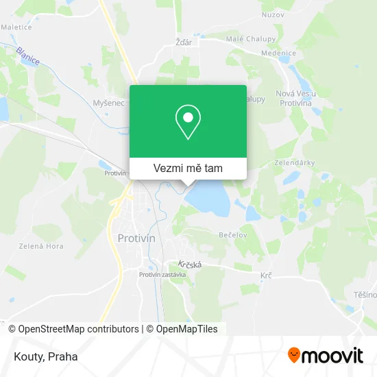 Kouty mapa