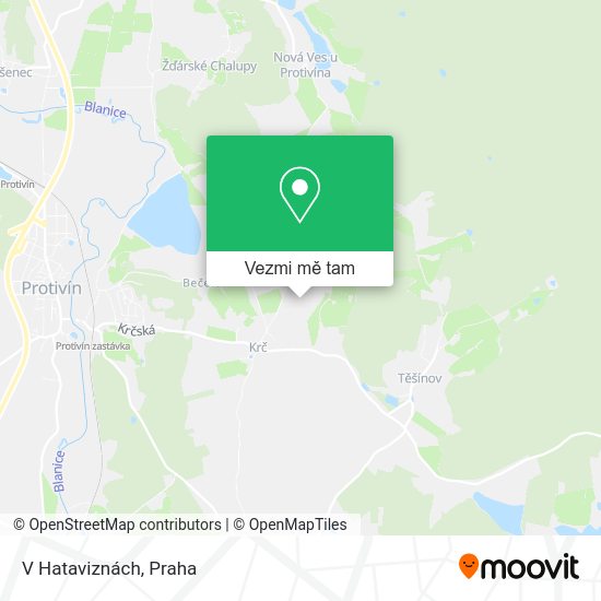 V Hataviznách mapa