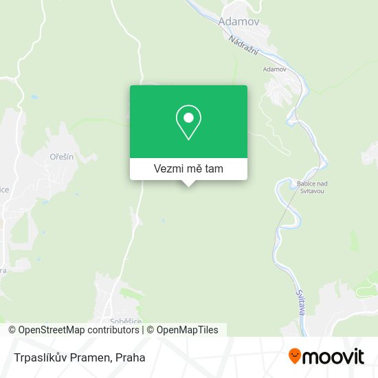 Trpaslíkův Pramen mapa